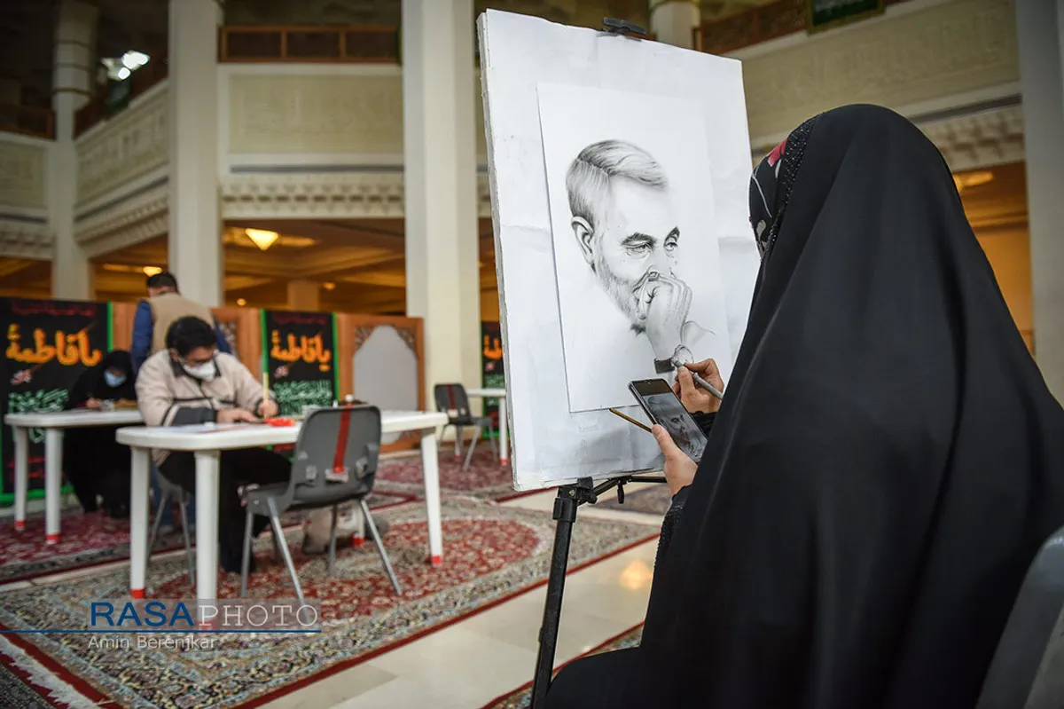 مراسم ارتحال آیت الله مصباح یزدی در حرم مطهر احمد بن موسی (ع) در شیراز&lrm;