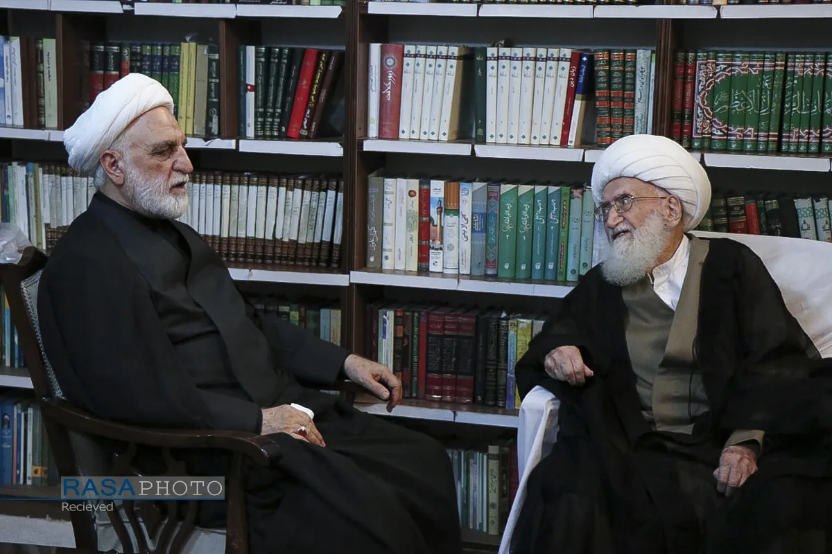 دیدار رئیس قوه قضائیه با حضرت آیت الله نوری همدانی
