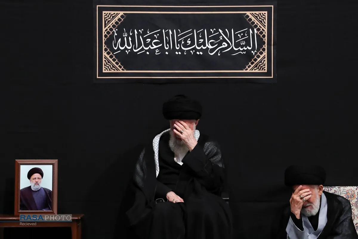 اولین شب عزاداری حضرت اباعبدالله الحسین (علیه&zwnj;السلام) با حضور رهبر انقلاب