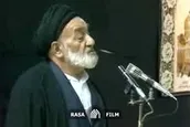 روضه‌خوانی مرحوم کوثری در حضور رهبر انقلاب