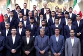 ملی‌پوشان فوتبال کشورمان با رئیس‌جمهور دیدار کردند