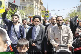 حضور شخصیت های حوزوی در راهپیمایی روز جهانی قدس
