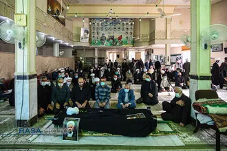 تشییع حجت الاسلام و المسلمین طاهری مدیرکل مرکز خدمات حوزه علمیه استان قم