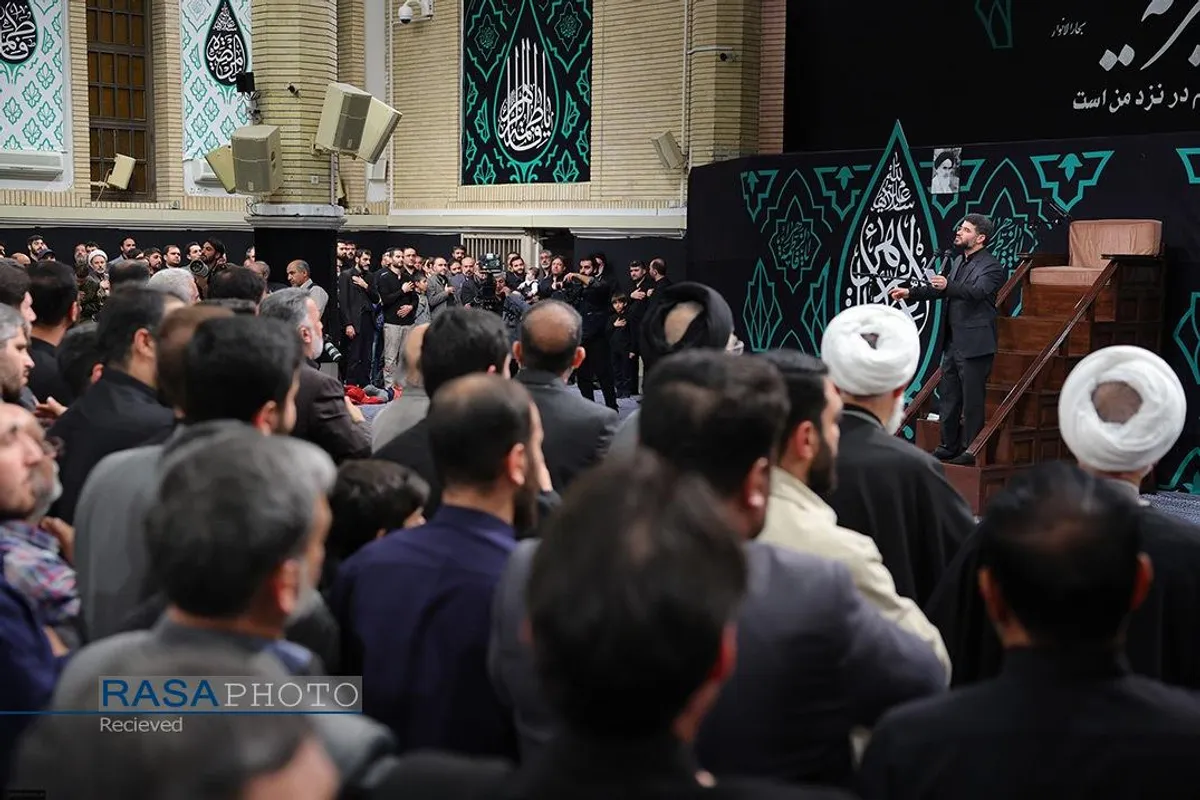 دومین شب مراسم عزاداری شهادت حضرت زهرا (سلام&zwnj;الله&zwnj;علیها) با حضور رهبر انقلاب