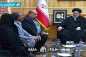 دیدار خانواده‌های دو مرزبان ربوده شده با آیت الله رئیسی
