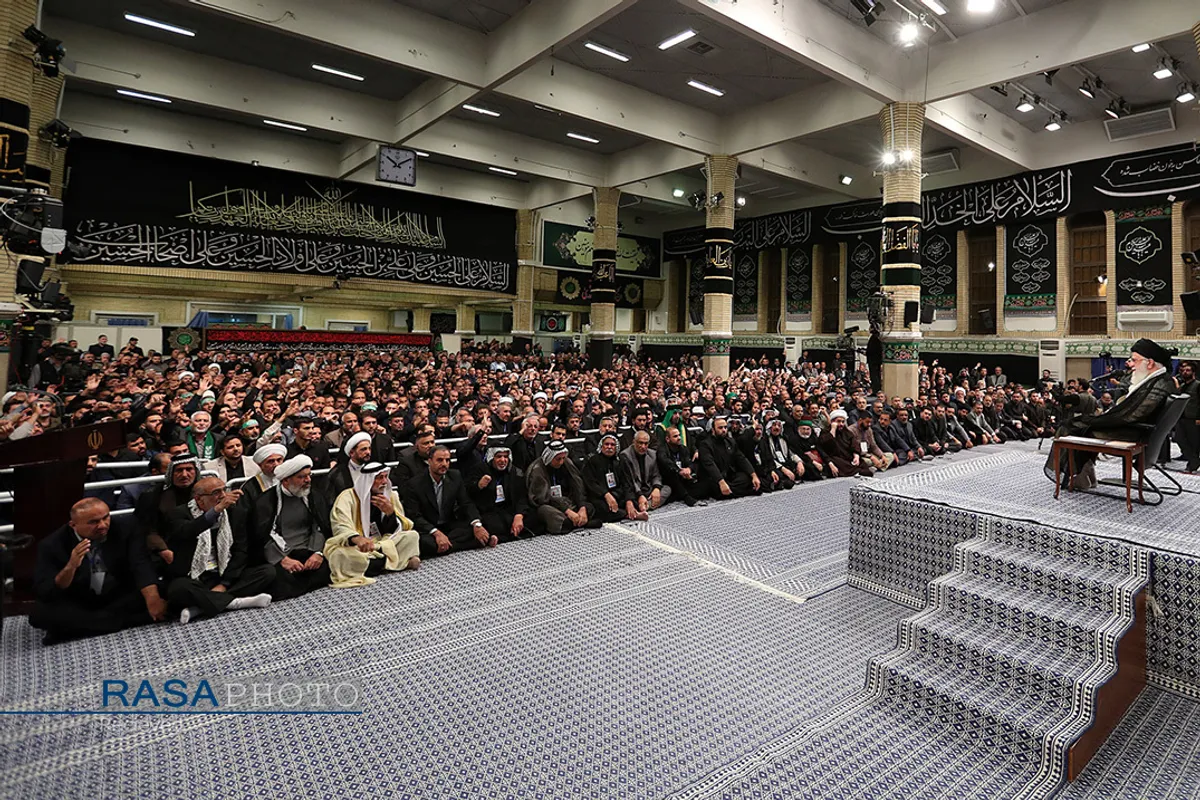 دیدار جمعی از موکب&zwnj;داران عراقی با مقام معظم رهبری