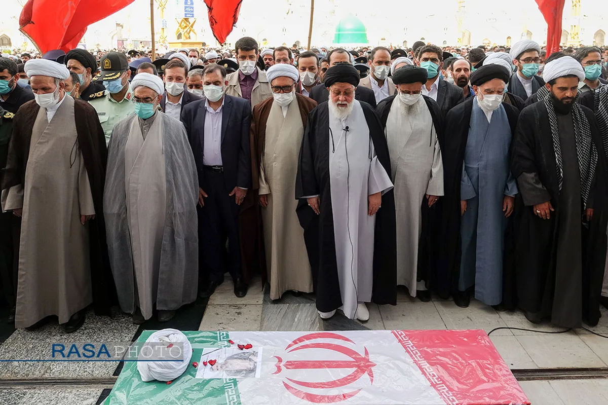 تشییع طلاب شهید حرم مطهر رضوی در مشهد