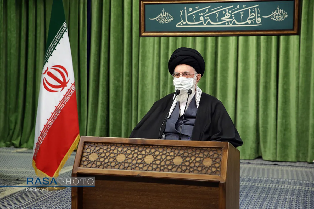 ارتباط تصویری جمعی از مداحان با مقام معظم رهبری