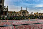 آیین تعویض پرچم حرم در شب وفات حضرت معصومه (سلام الله علیها)