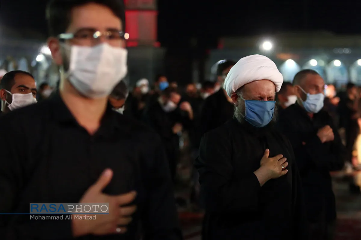 عزاداری هیئت فاطمیون قم در مسجد مقدس جمکران