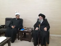 دیدار رئیس مرکز خدمات حوزه با آیت الله موسوی جزایری