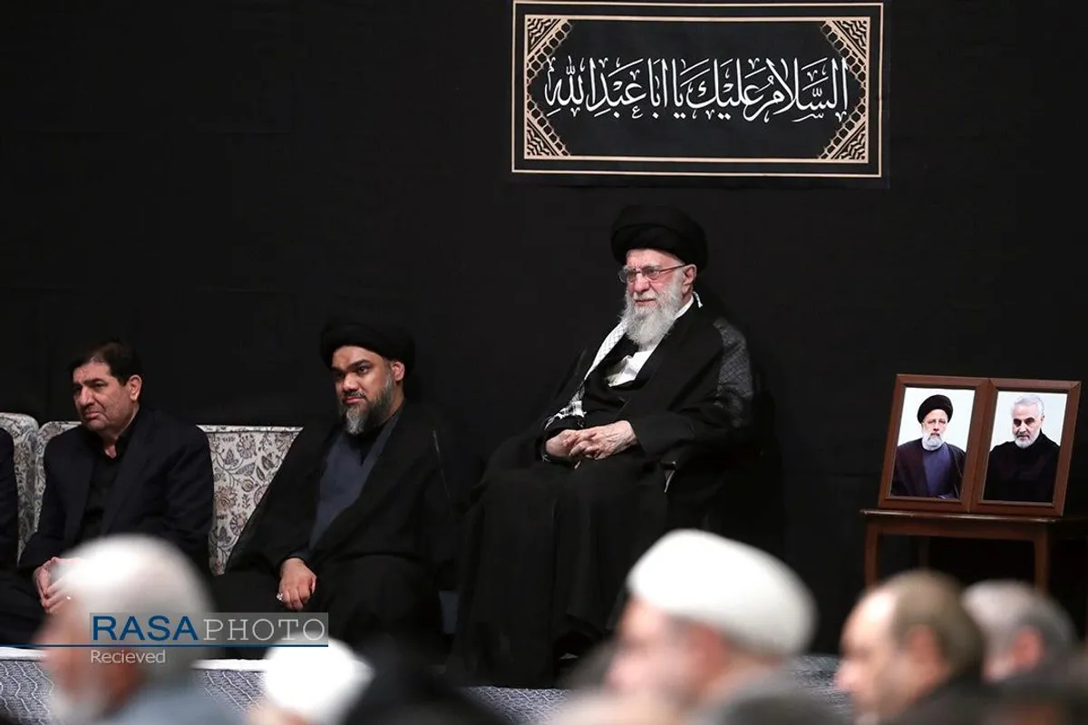 دومین شب مراسم عزاداری حضرت اباعبدالله الحسین (علیه&zwnj;السلام) با حضور رهبر انقلاب