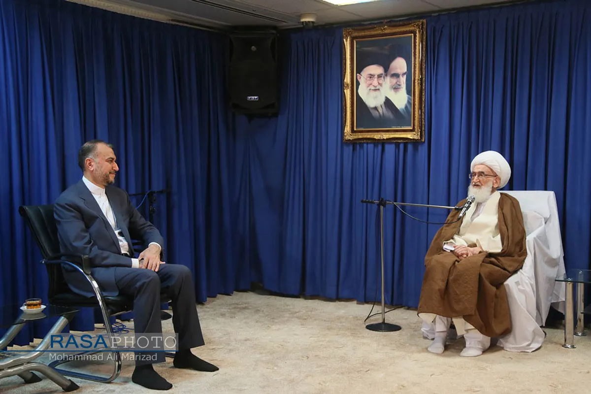دیدار وزیر امور خارجه با مراجع تقلید و علما
