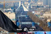 تصاویر بالگرد از جمعیت میلیونی مردم تهران در تشییع حاج‌قاسم و همرزمانش