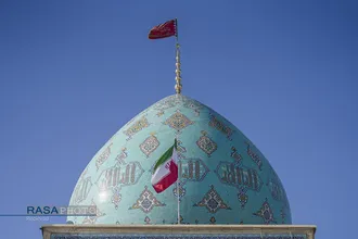 آئین تعویض پرچم مسجد مقدس جمکران در پی شهادت حضرت آیت&zwnj;الله&zwnj;العظمی خامنه&zwnj;ای (قدس&zwnj;سره)