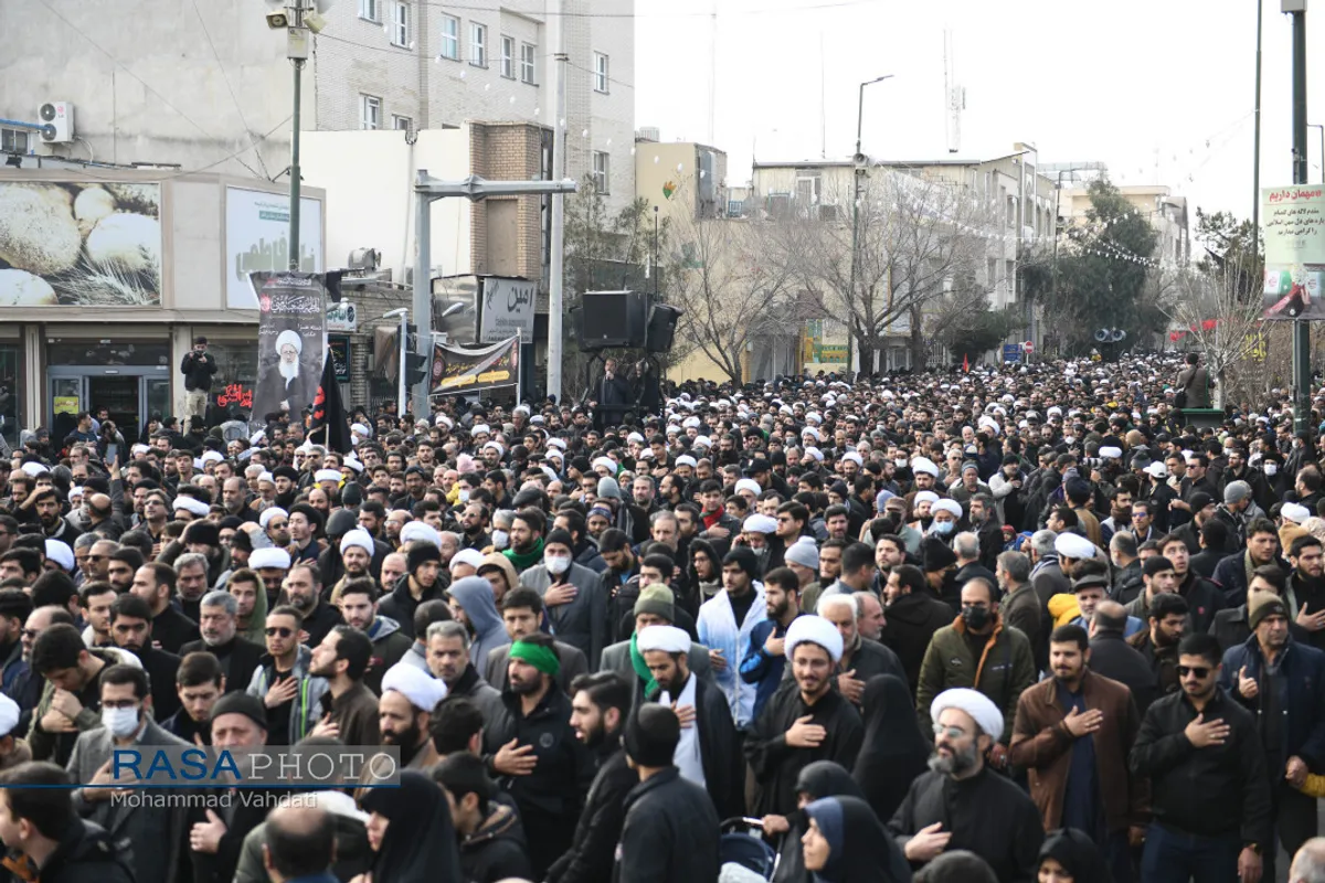 عزاداری شهادت حضرت زهرا (سلام الله علیها) با حضور حضرت آیت الله وحید خراسانی