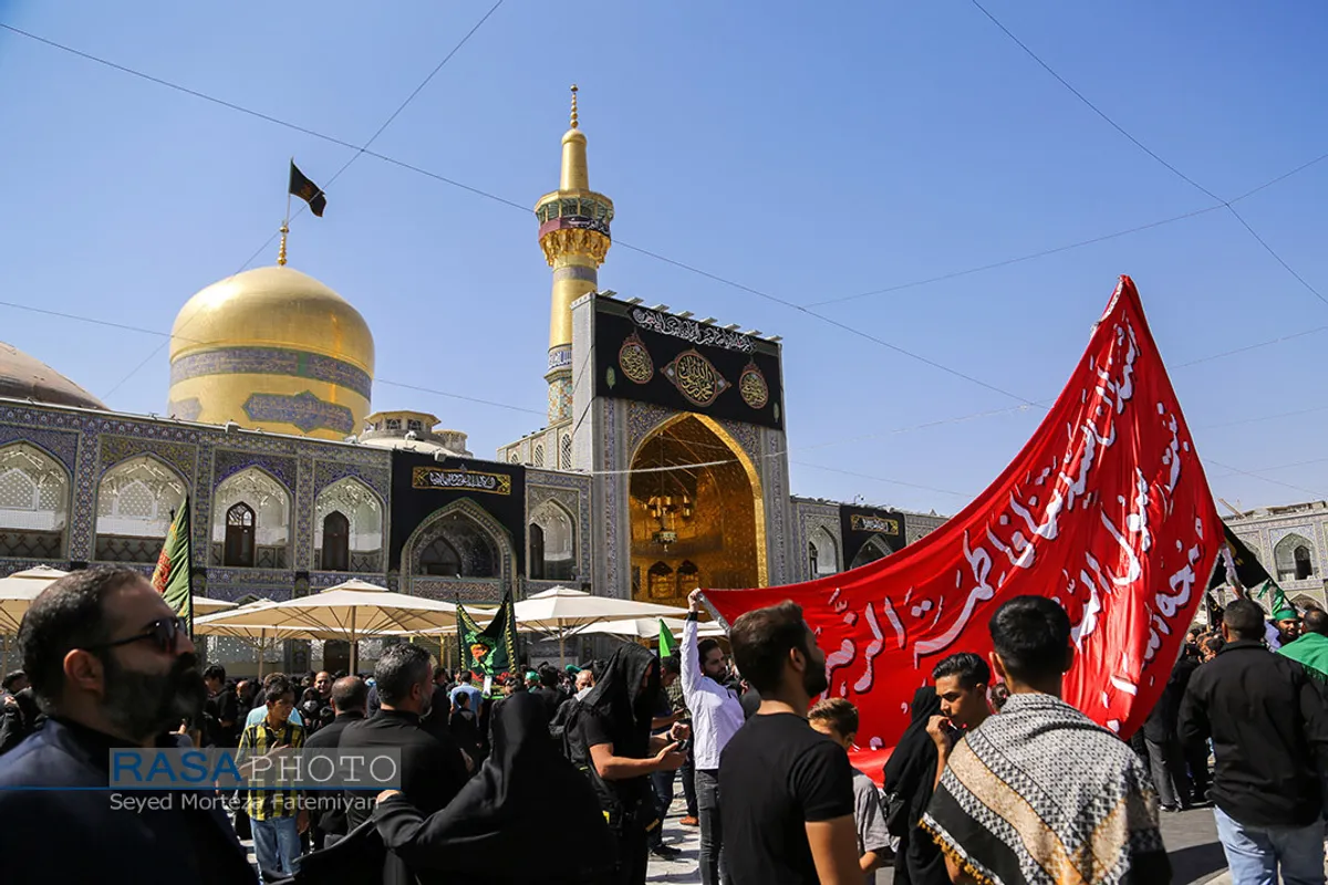 عزاداری روز شهادت حضرت ثامن الحجج (ع) در حرم مطهر رضوی