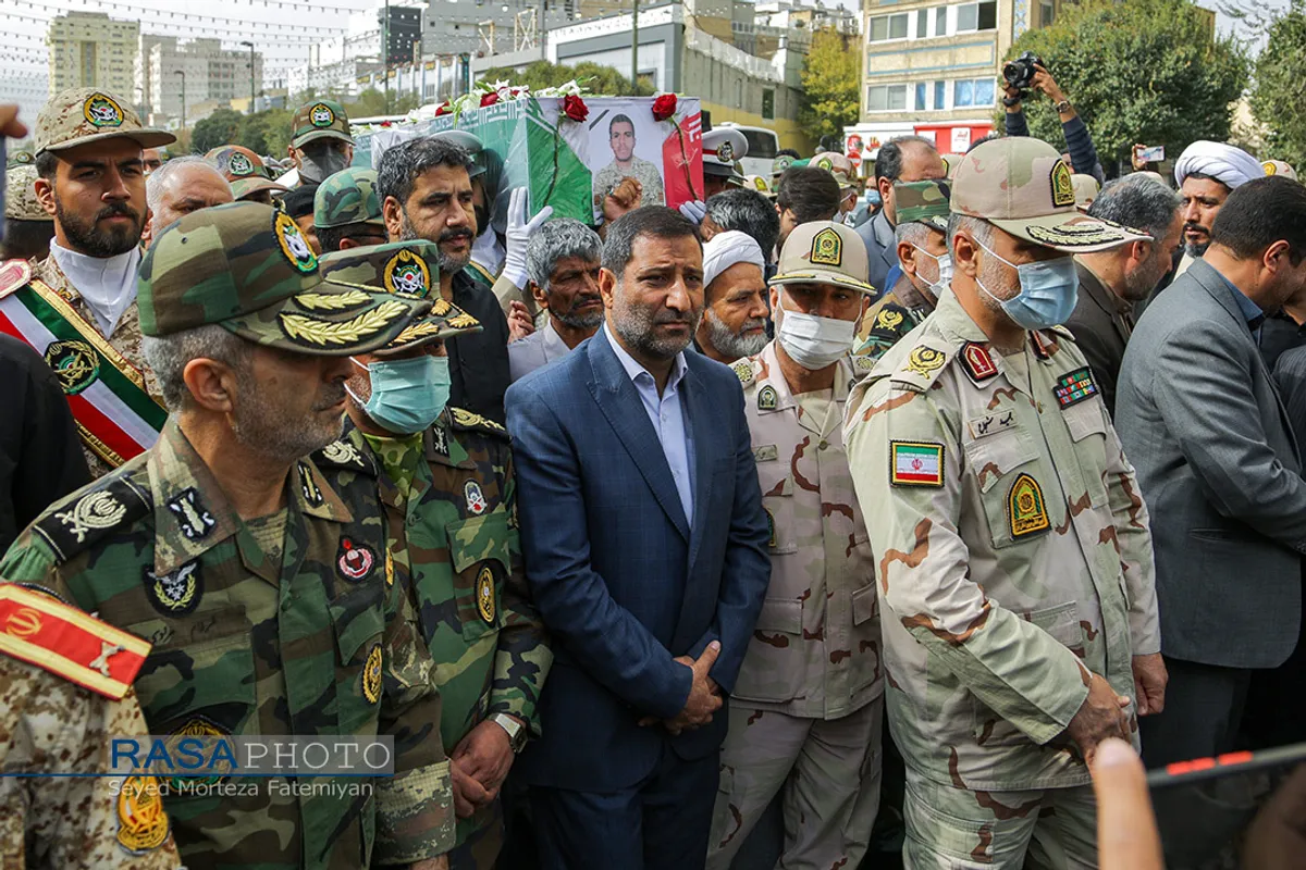 تشییع پیکر شهید مدافع وطن احمد لطفی در مشهد