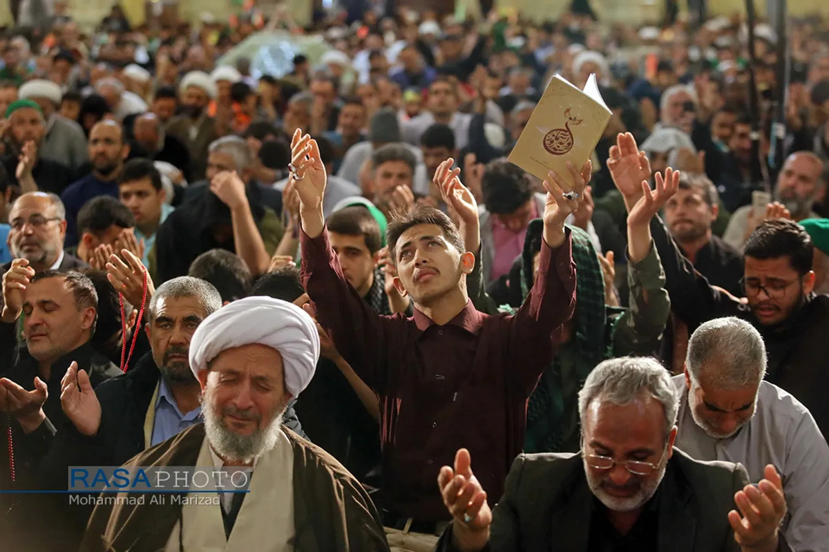 اعمال ام داود در مراسم معنوی اعتکاف | قم مسجد امام حسن عسکری
