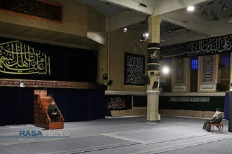 عزاداری سالروز شهادت پیامبر اعظم (ص) و حضرت امام حسن مجتبی (ع) با حضور رهبر انقللاب