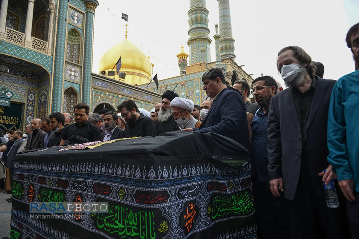 تشییع پیکر مرحوم آیت الله فاطمی&zwnj;نیا در قم