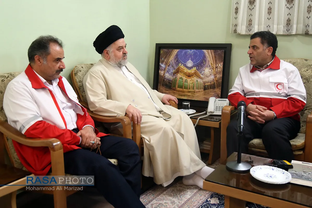 دیدار دکتر پیوندی رئیس جمعیت هلال احمر کشور با حجت الاسلام والمسلمین شهرستانی