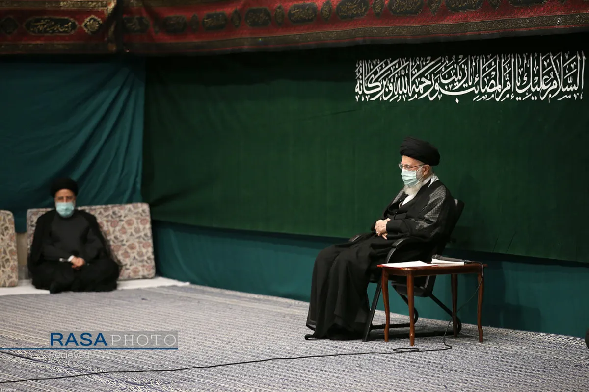 عزاداری اربعین حسینی هیئت&zwnj;های دانشجویی در حسینیه امام خمینی (ره) با حضور مقام معظم رهبری