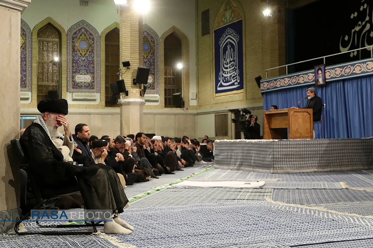 مراسم سوگواری سالروز شهادت مولای متقیان امام علی(ع) با حضور مقام معظم رهبری