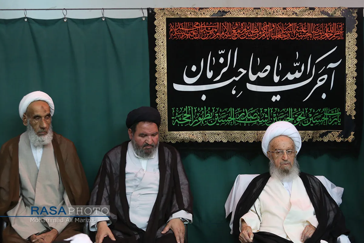 عزاداری روز شهادت حضرت امام حسن عسکری (علیه السلام) با حضور مراجع تقلید در قم