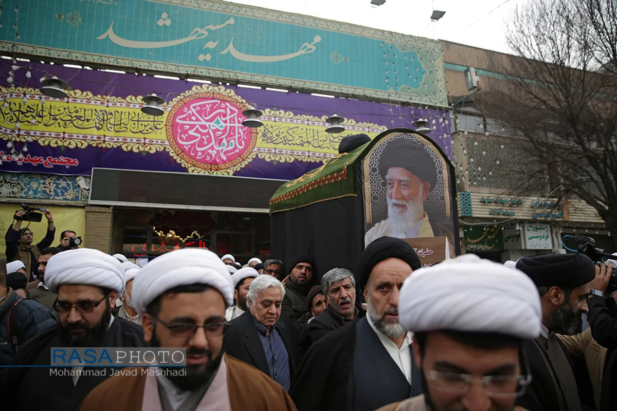 تشییع پیکر آیت&zwnj;الله موسوی خلخالی در مشهد