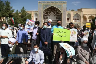 تجمع طلاب حوزه&zwnj;های علمیه در اعتراض به کشتار شیعیان افغانستان