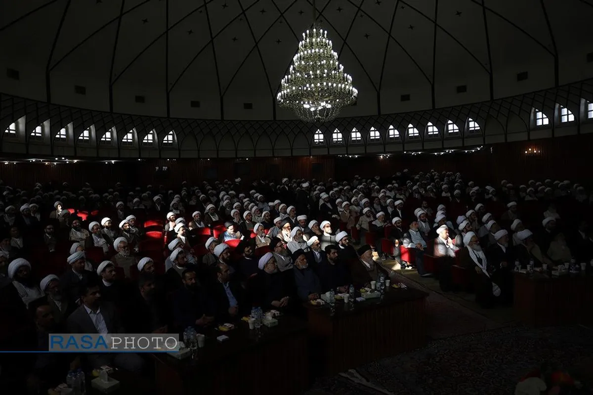 گردهمایی اساتید سطوح عالی و خارج حوزه علمیه قم با حضور سردار حاجی زاده