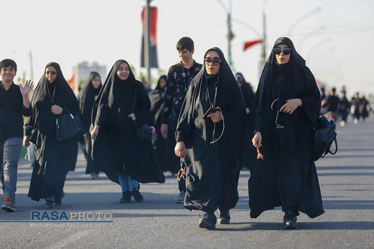 پیاده روی جاماندگان اربعین در قم