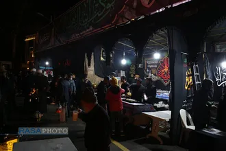 ایستگاه صلواتی طلاب مدرسه علمیه رضویه گرگان در شام شهادت حضرت زهرا (س)