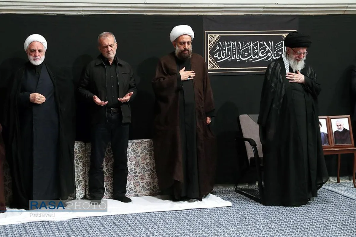 مراسم عزاداری شام غریبان حسینی (علیه&zwnj;السلام) در حسینیه امام خمینی (ره)