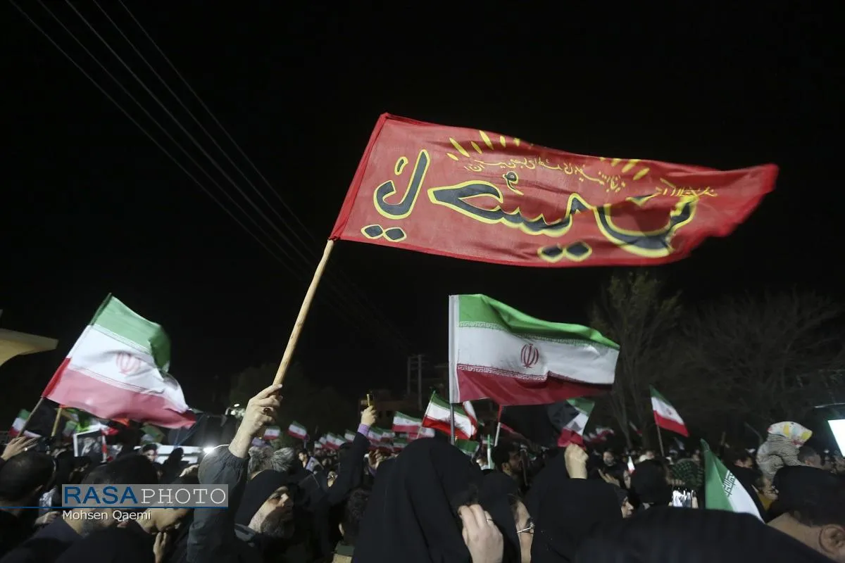 خروش انتقامی مردم قم در شب عزاداری شهادت امام خامنه&zwnj;ای (قدس&zwnj;سره)