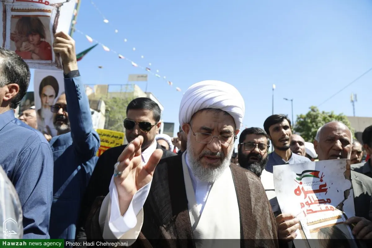 حضور شخصیت های حوزوی در راهپیمایی روز جهانی قدس