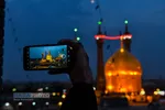 آیین تعویض پرچم حرم در شب وفات حضرت معصومه (سلام الله علیها)