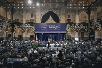 عزاداری روز عاشورای حسینی در مدرسه دو درب حرم مطهر رضوی