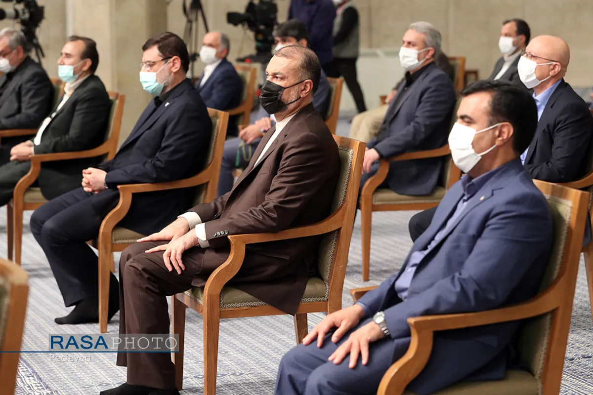 دیدار رئیس&zwnj;جمهور و اعضای هیئت دولت با مقام معظم رهبری