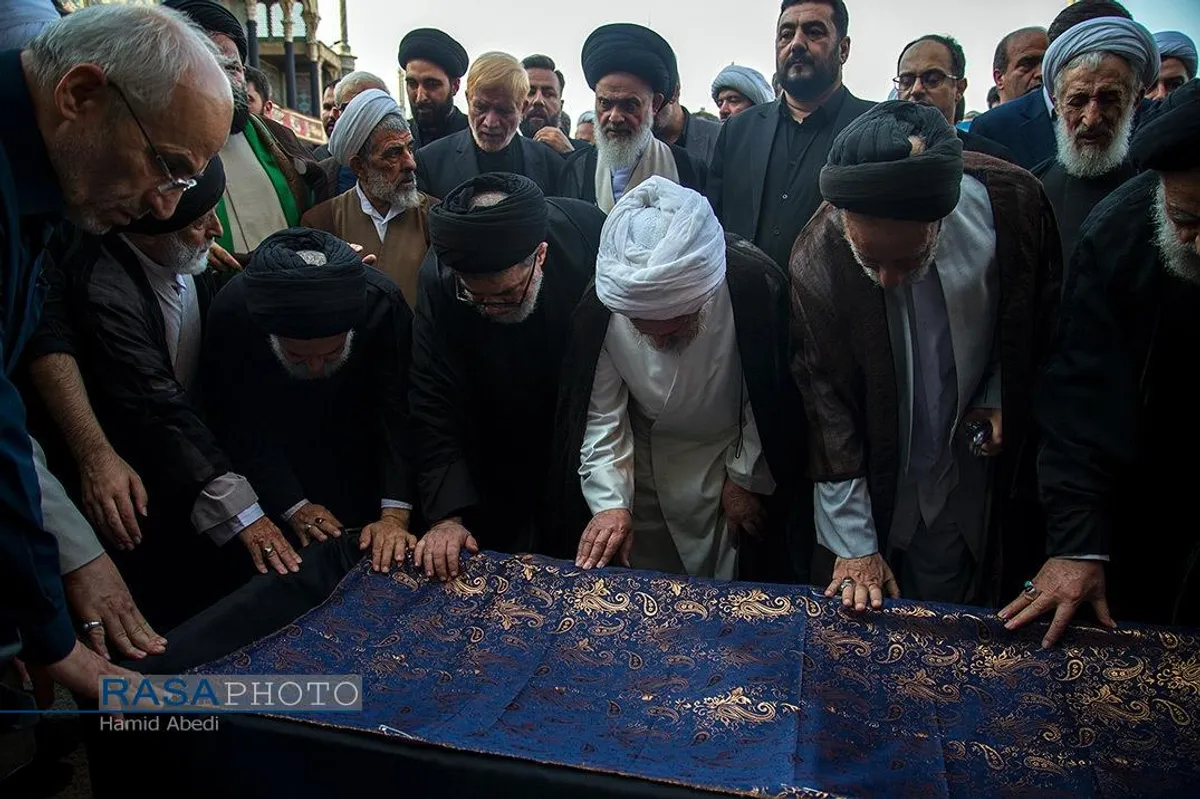 تشییع همسر آیت الله شبیری زنجانی