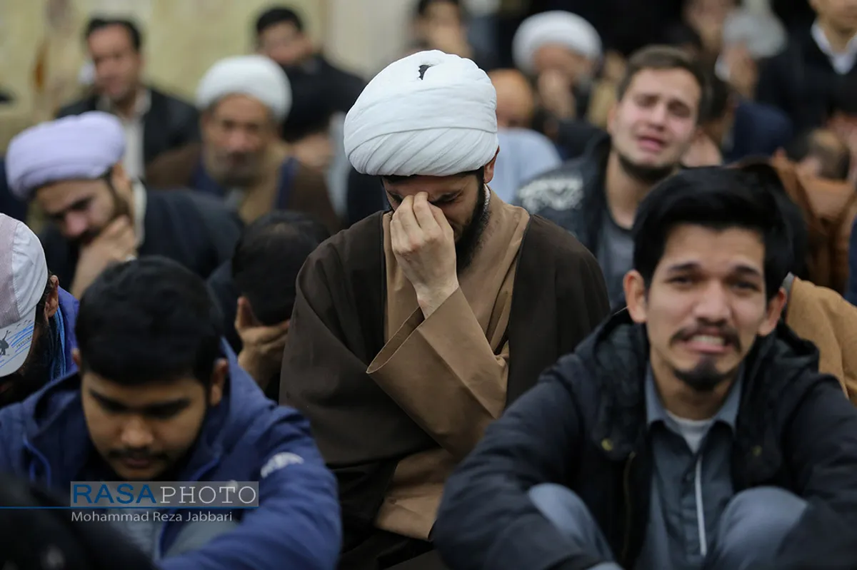 مراسم چهلمین روز رحلت مرحوم آیت الله هاشمی شاهرودی در مسجد اعظم قم