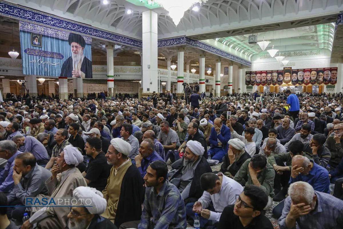 مراسم بزرگداشت چهلم شهیدان لاریجانی
