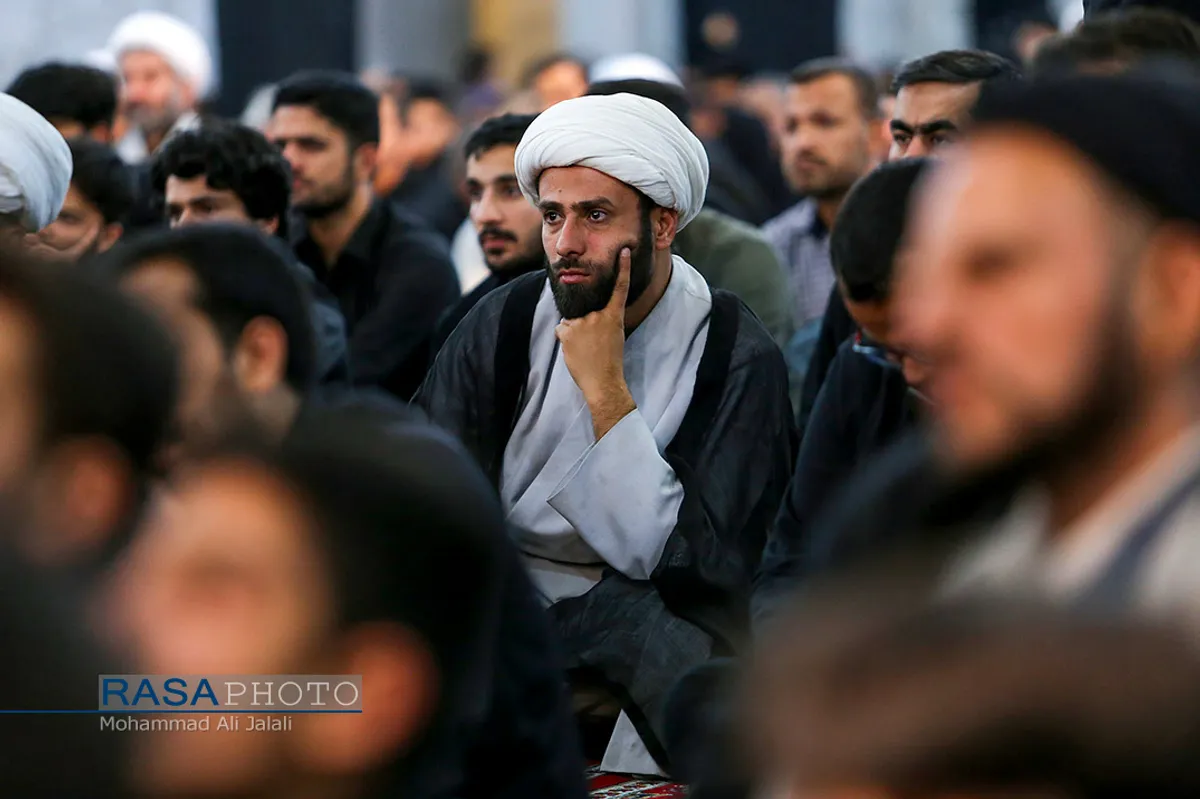 مراسم سوگواری حضرت اباعبدالله&zwnj;الحسین(ع) در هیئت ثارالله قم&lrm;