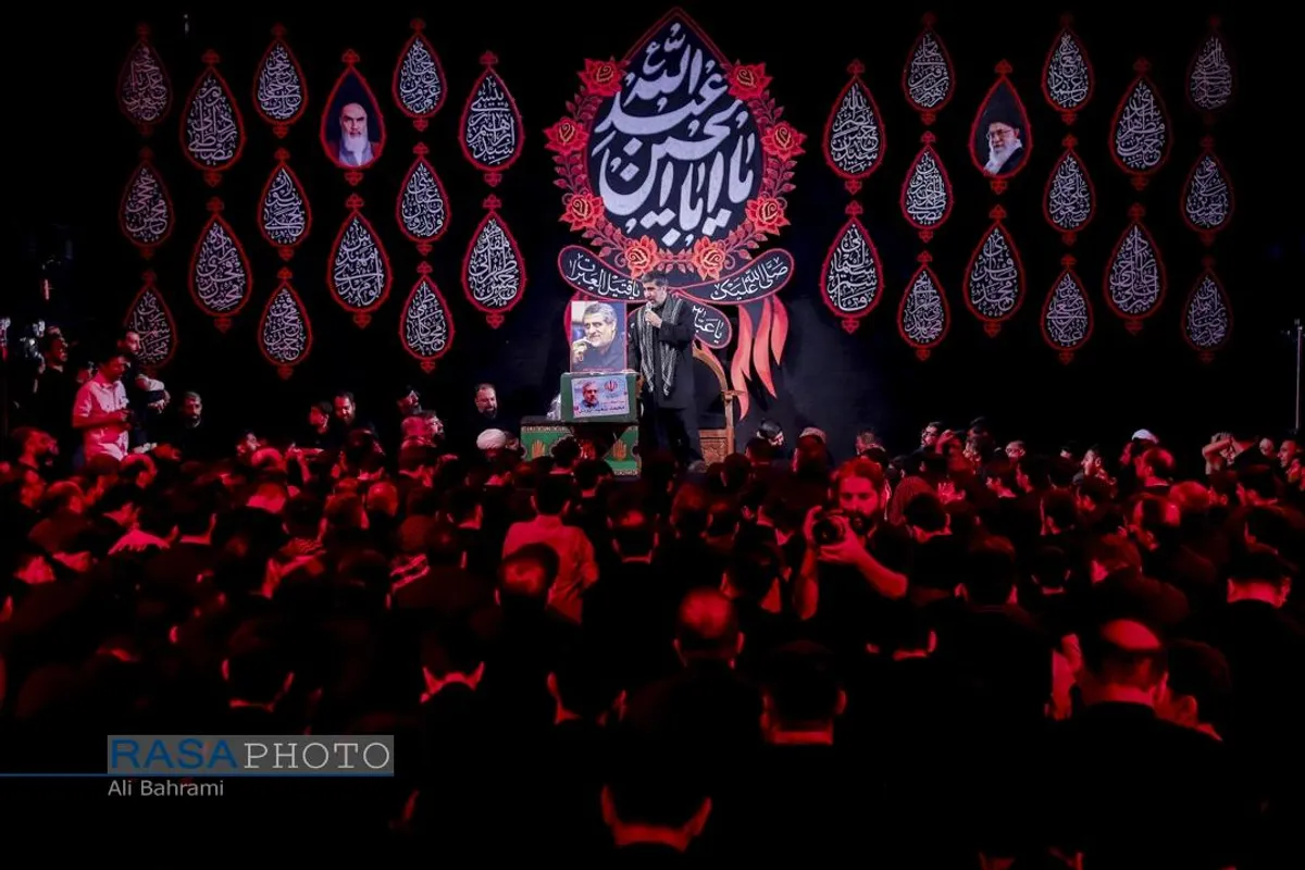 عزاداری هیئت فاطمیون قم در شب هفتم محرم