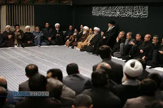 مراسم عزاداری شب شهادت حضرت فاطمه&zwnj;زهراء (سلام&zwnj;الله&zwnj;علیها) با حضور رهبر انقلاب