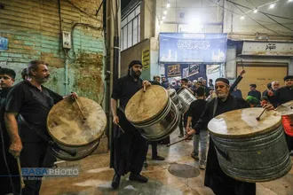 آیین سنتی &laquo;مشق شمشیر&raquo; نجفی&zwnj;های مقیم قم