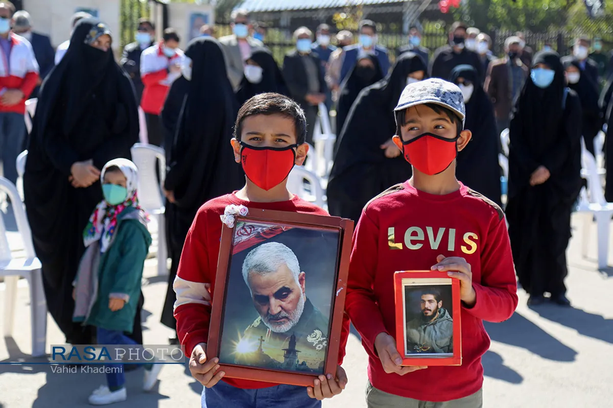 استقبال از ۳ شهید تازه تفحص شده در بجنورد&lrm; دفاع مقدس