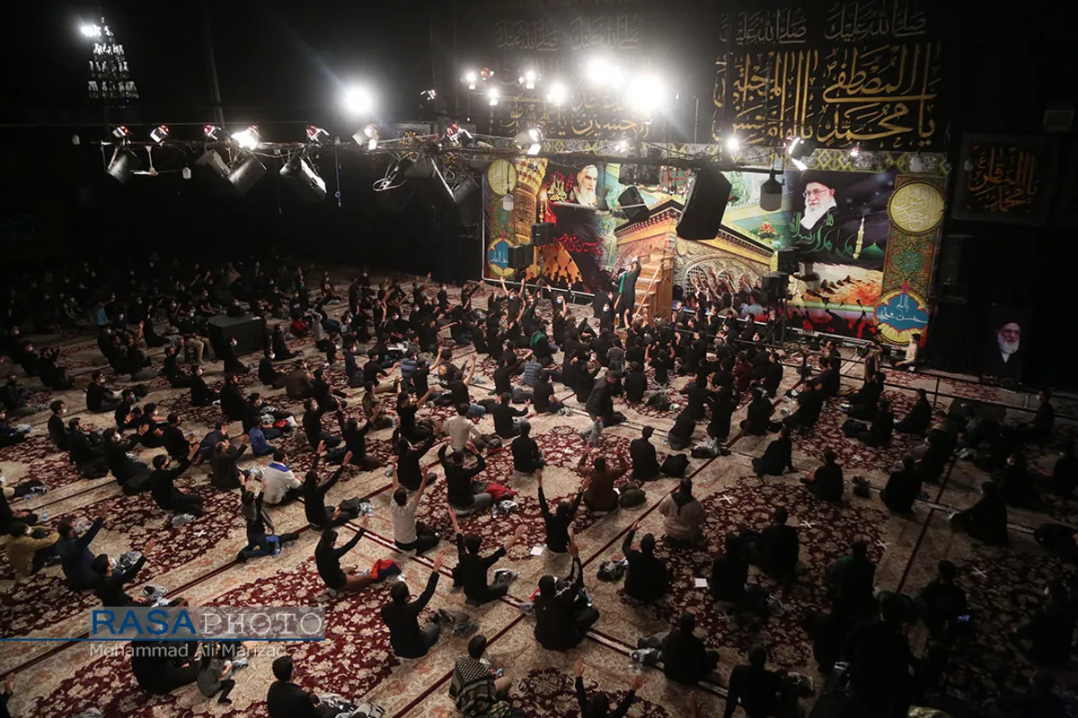 مراسم عزاداری دهه سوم ماه سفر در حسینیه آیت الله شاهرودی در مشهد