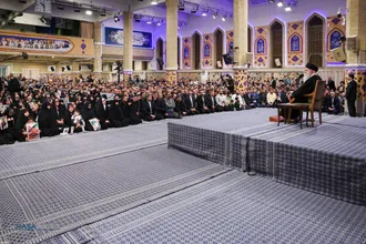 دیدار خانواده شهدای اقتدار با رهبر انقلاب در روز میلاد امیرالمومنین (علیه&zwnj;السلام)